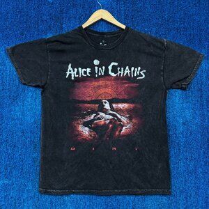 Alice In Chains Dirt Seattle WA Est 1987 Grunge Band Tee L